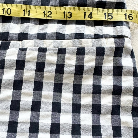 Ann Taylor Loft Marisa Cropped Gingham Checkered Black and White Ankle Pants Sz4 - Picture 11 of 14